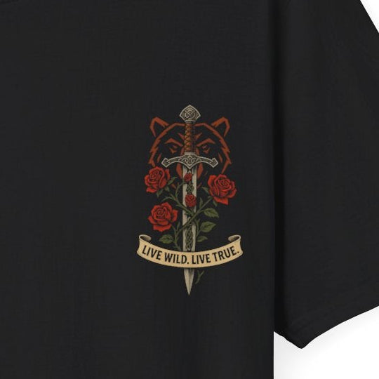 Celtic Sword Tee – Live Wild, Live True