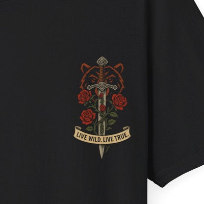 Celtic Sword Tee – Live Wild, Live True