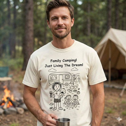 Family Camping Funny Tee
