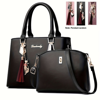 Set of 2 - Fashion Handbag with Cross Body Bag | Ginger Bear Boutique