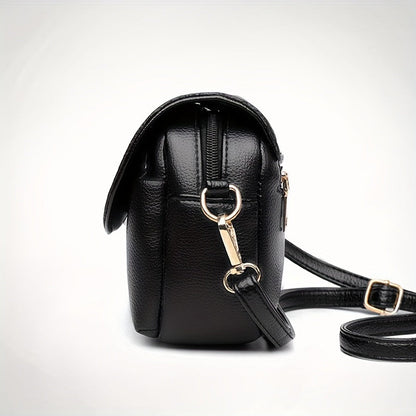 Stylish Leather Shoulder Bag -  Kangaroo and Letter Decor Fashion Crossbody Bag | Ginger Bear Boutique