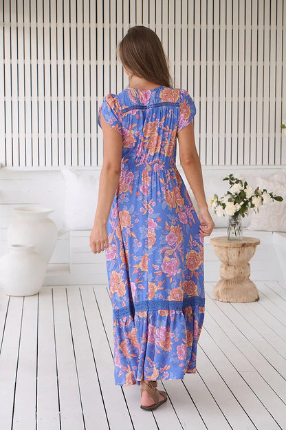 Cool and stylish Glastonbury Print Maxi Dress